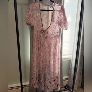 TAJ by Sabrina Pink Paisley Dress